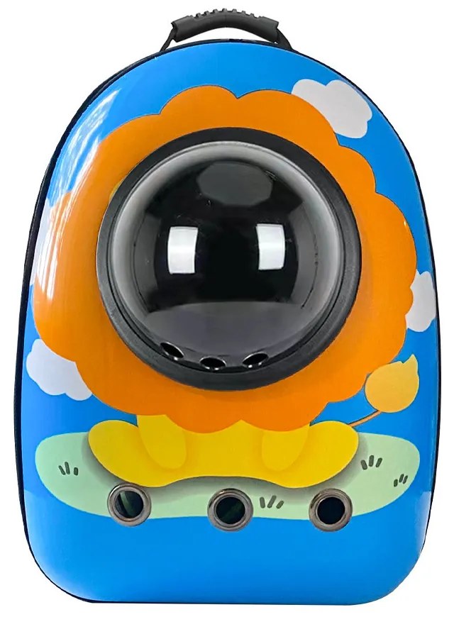 Rucsac pentru transportul animalelor de companie, cu model leu