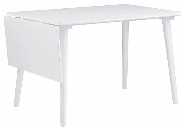 Masă de dining Rowico Lotte Drop-Leaf, 120 x 80 cm, alb