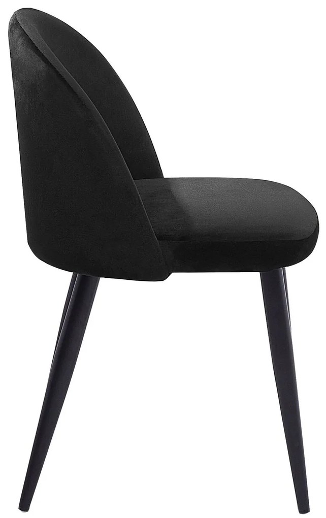 Set 2 buc. scaune pentru sufragerie Visla (negru). 1009934