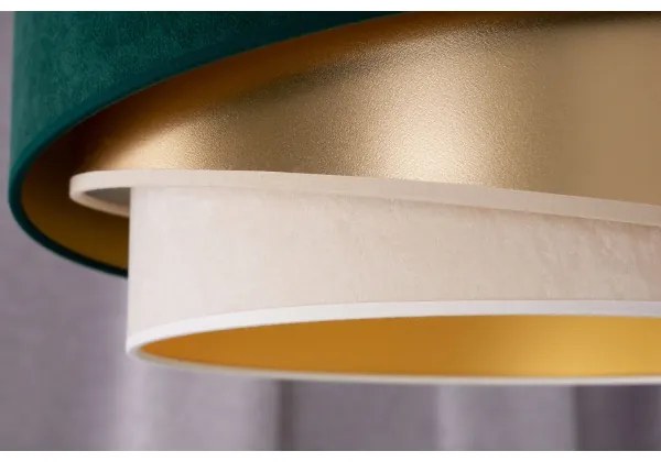 Lustră aplicată Duolla KOBO 1xE27/15W/230V d. 45 cm verde/auriu/crem