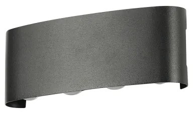 Brilagi - Aplica LED de exterior FLAREBOX LED/8W/230V negru IP65