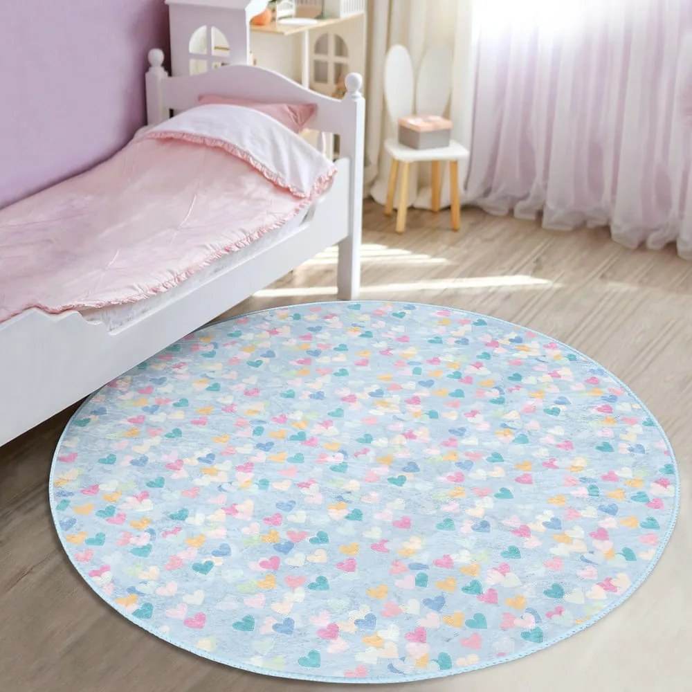 Covor pentru copii albastru deschis ø 100 cm Comfort – Mila Home