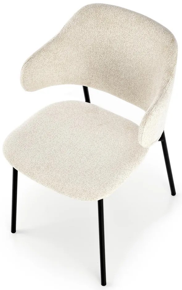 Scaun de bucaterie Lutero, crem