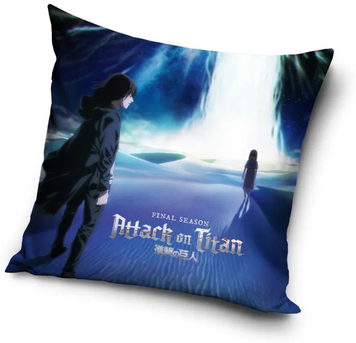 Attack on Titan Waterfall husă de pernă 40x40 cm catifea