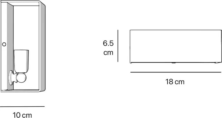 Aplica de perete din alama design modern minimalist Armonia