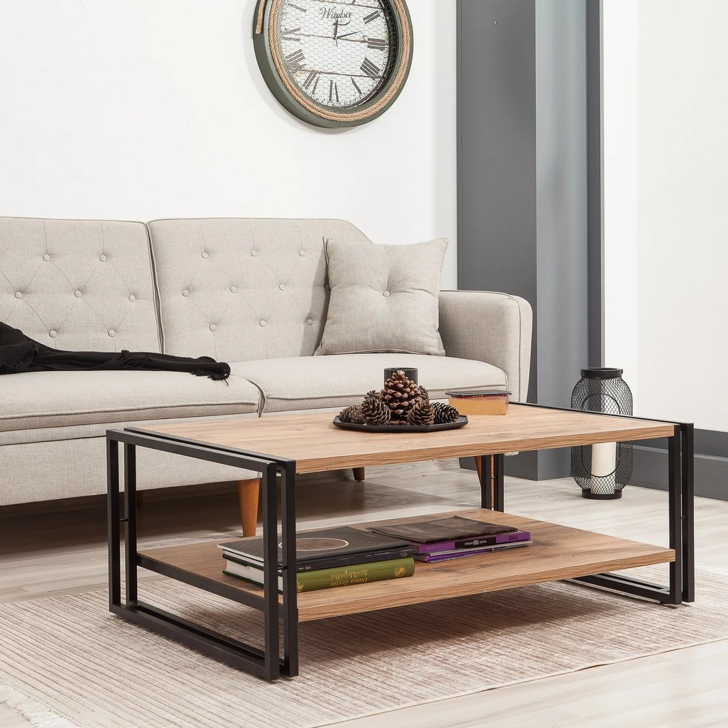 Măsuță de cafea Cosmopolitan 2 (pin antlantic + negru). 1071944