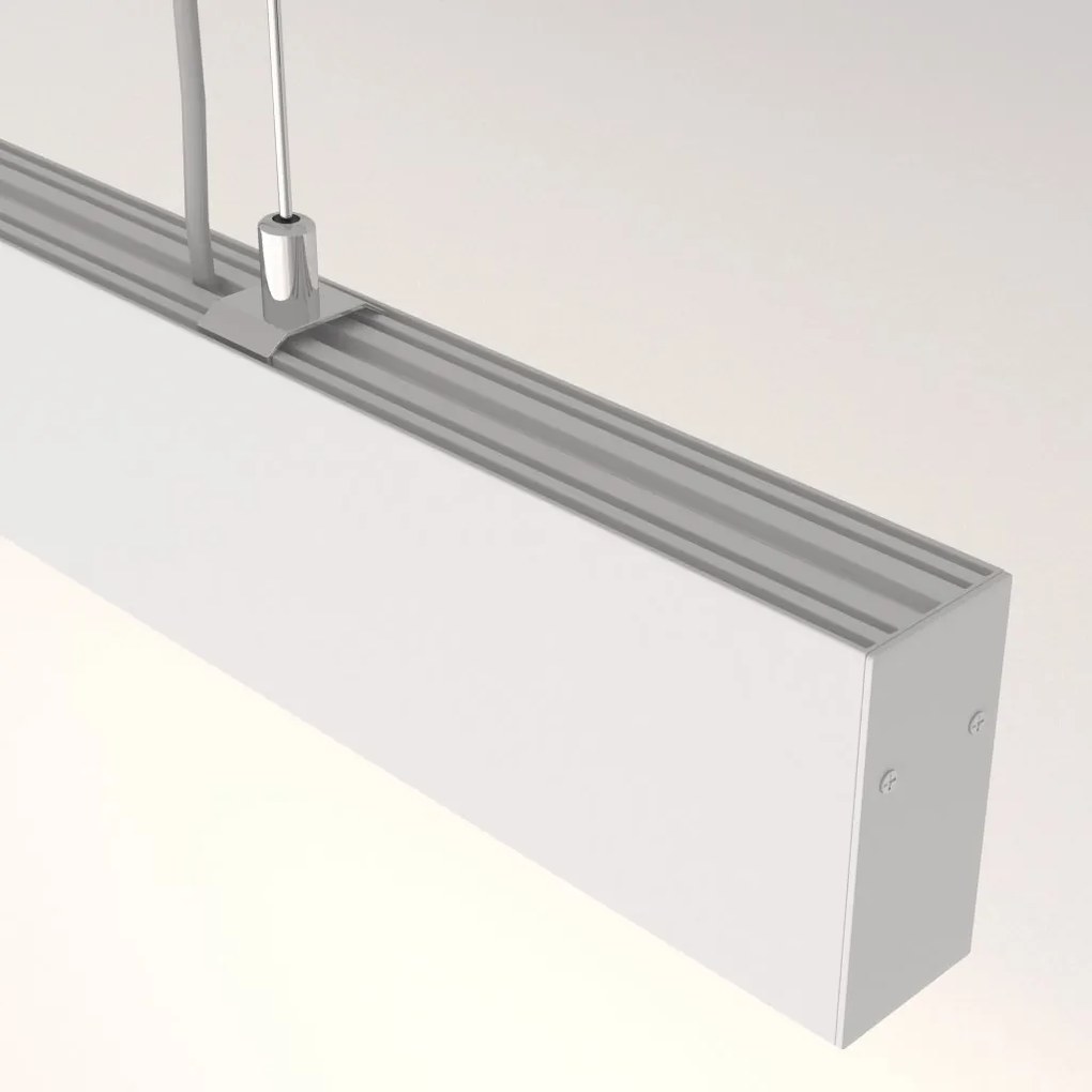 Lustra LED design tehnic Points alb