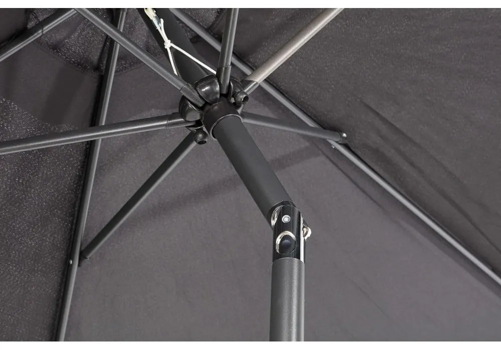 Umbrelă de soare fără suport Bonami Essentials Sun, ø 300 cm, negru