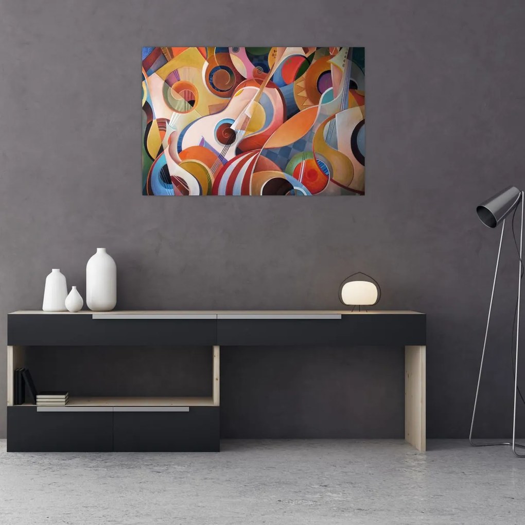 Tablou - Abstract muzical (90x60 cm)