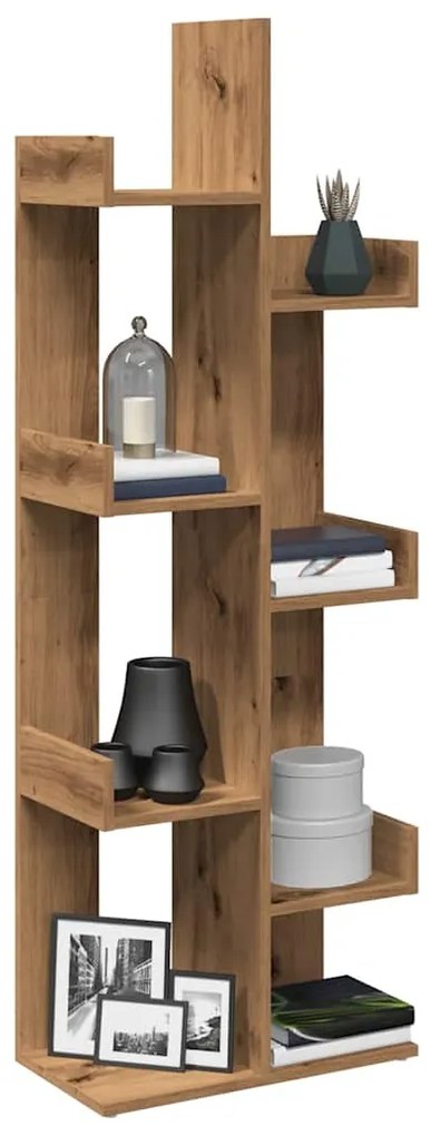 vidaXL Bibliotecă, stejar artizanal, 48x25,5x140 cm, lemn prelucrat