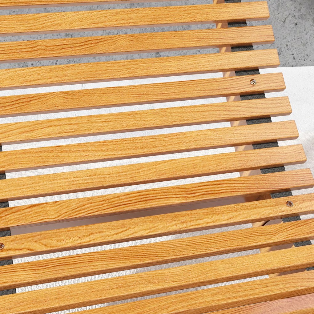 Outsunny scaun balansoar de gradina cu sezut din lemn si spatar | Aosom Romania