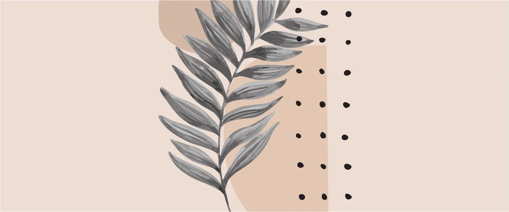 Tablou - Foaie ilustrată N⁰2 (120x50 cm)