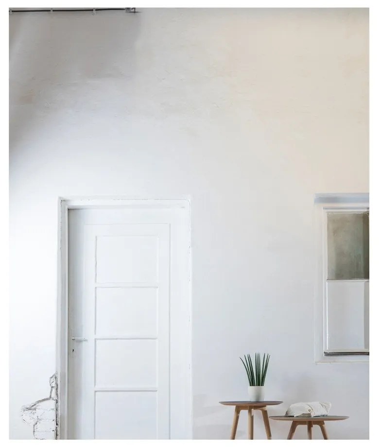 Măsuță auxiliară din lemn de stejar cu blat negru Gazzda Arp, Ø 45 cm