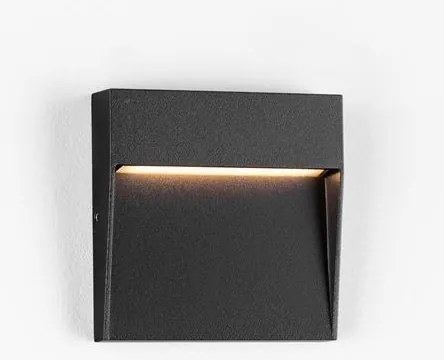 Spot LED aplicat iluminat exterior ambiental IP54 TOBY negru
