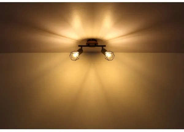 Spot de perete XARA 2xE14/40W/230V Globo 54802S-2H