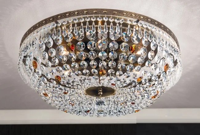Lustra aplicata cristal Schöler design de lux Sheraton 55cm, antique brass