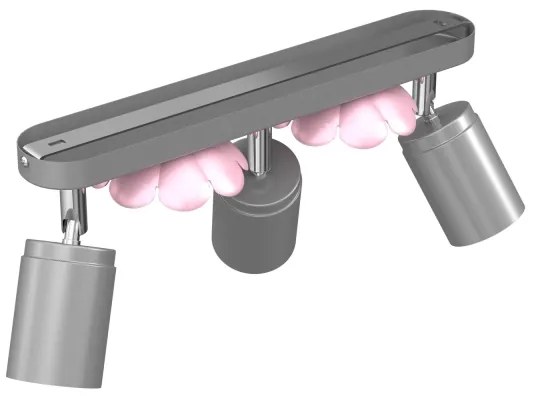 Spot FLOWER 3xGU10/8W/230V crom mat