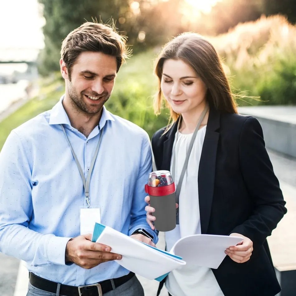 Cutie pentru gustări din două piese Westmark, 700ml , antracit, S