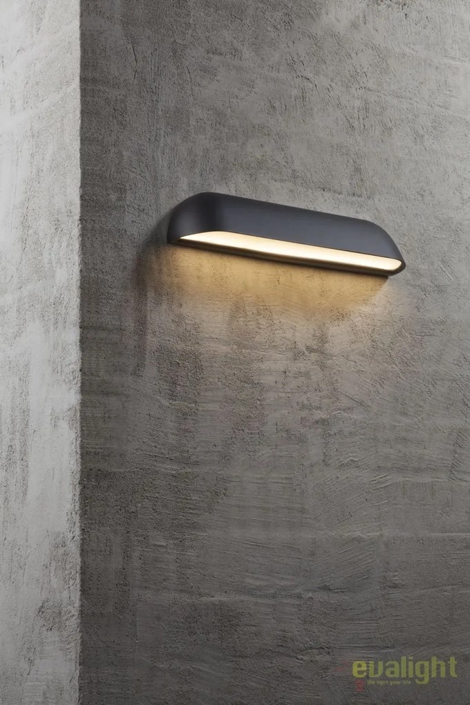 Aplica de perete LED pentru iluminat exterior cu protectie IP44 FRONT 36 neagra 84091003 DFTP