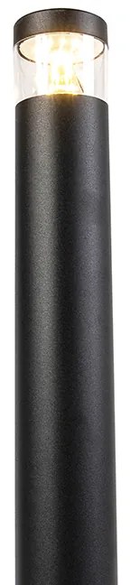 Lampă modernă de exterior neagră 100 cm IP44 cu LED - Roxy