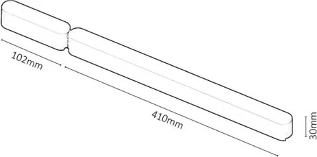 Sursă de alimentare pentru corpuri de iluminat în sistem de șină Rabalux 70205 LiTrack 180W/24V 10,2+41 cm