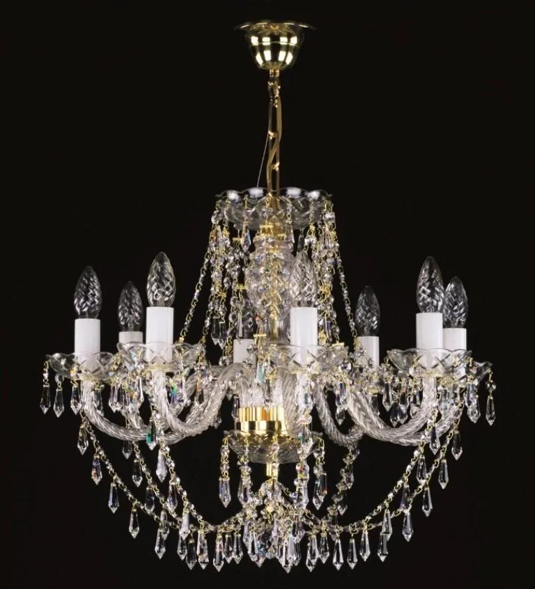 Candelabru cristal Bohemia 8 brate, diam. 58cm Sulika VIII CE