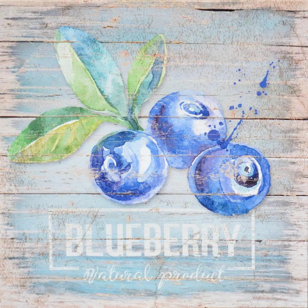 Falc Tablou pe pânză - Blueberry, 28x28 cm