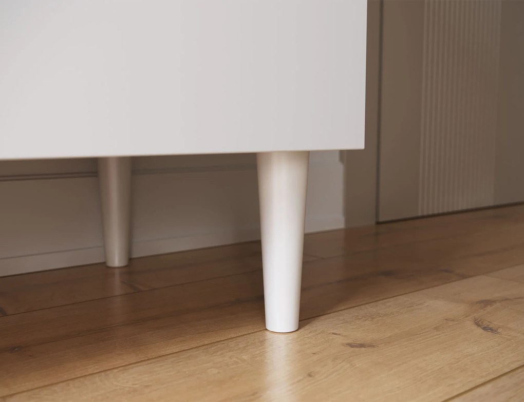 Comoda cu dulapuri si sertar DULLUM 200x75cm, alba