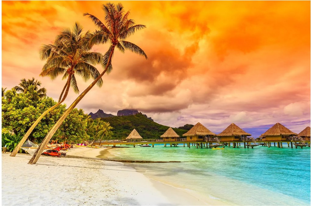Tablou - Insula Bora Bora (90x60 cm)