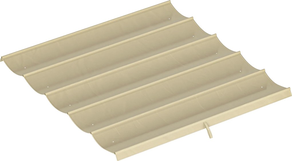 Outsunny Tettuccio di Ricambio per Gazebo 3x3 m con 10 Fori di Drenaggio Grigio | Aosom Romania