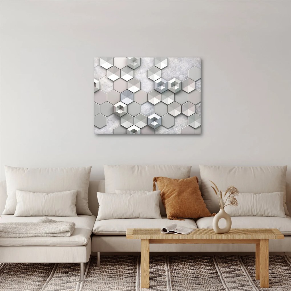 Tablou cu abstracție 3D (70x50 cm)