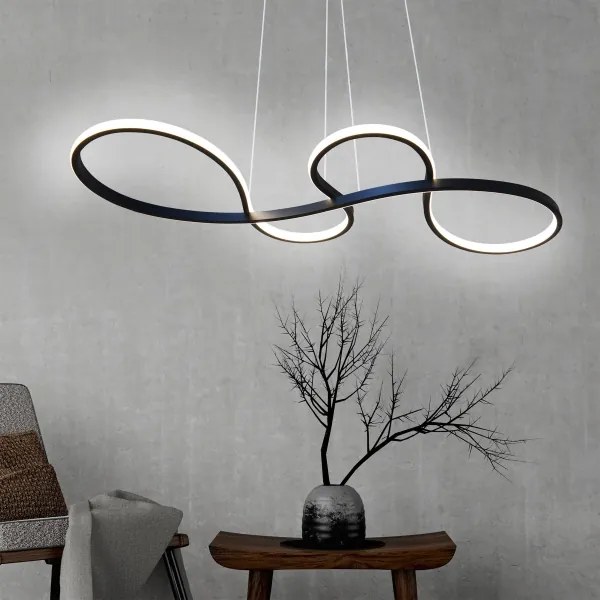 Lustră LED pe cablu SALSA LED/38W/230V 4000K negru