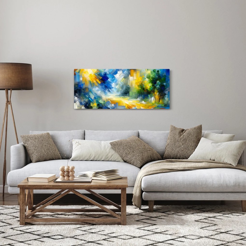 Tablou - Zi însorită abstractă (120x50 cm)