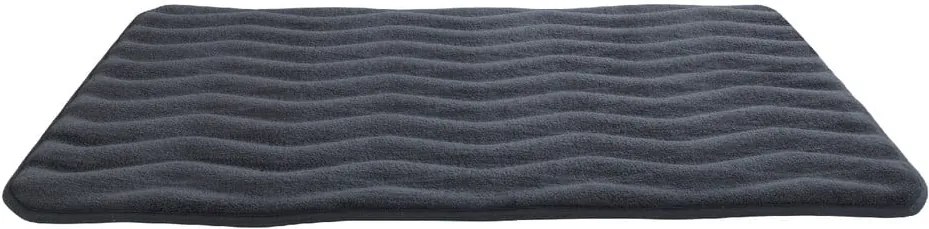 Covor de baie cu spumă de memorie Wenko Anthracite, 80 x 50 cm, gri antracit