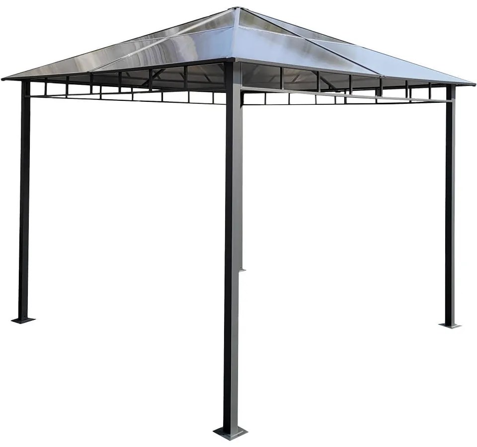 Foișor de grădină Dari cu acoperiș din policarbonat 3x3 m