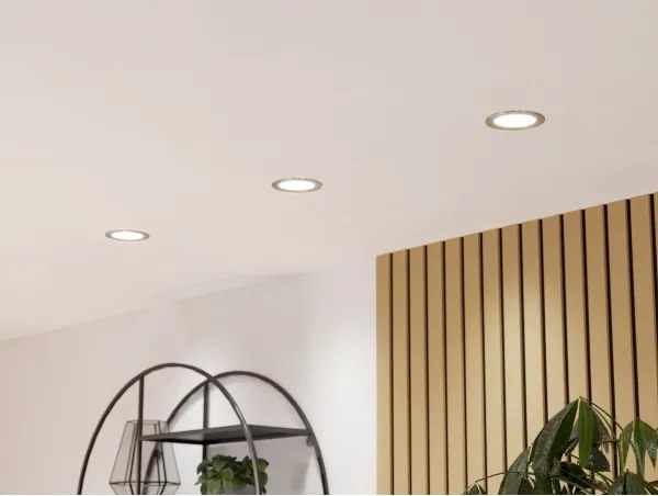 Eglo 901435-LED Plafonieră încastrată FUEVA-Z LED/5W/230V 12cm IP44 crom