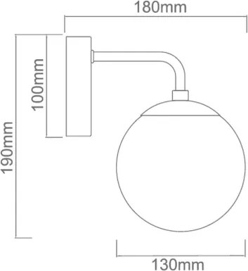 Open Design OR81411 - Lampă de perete BAO 1xE27/8W/230V negru/gri fumuriu