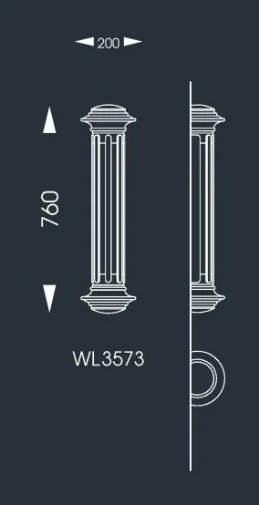 Aplica iluminat exterior din fier forjat, WL 3573