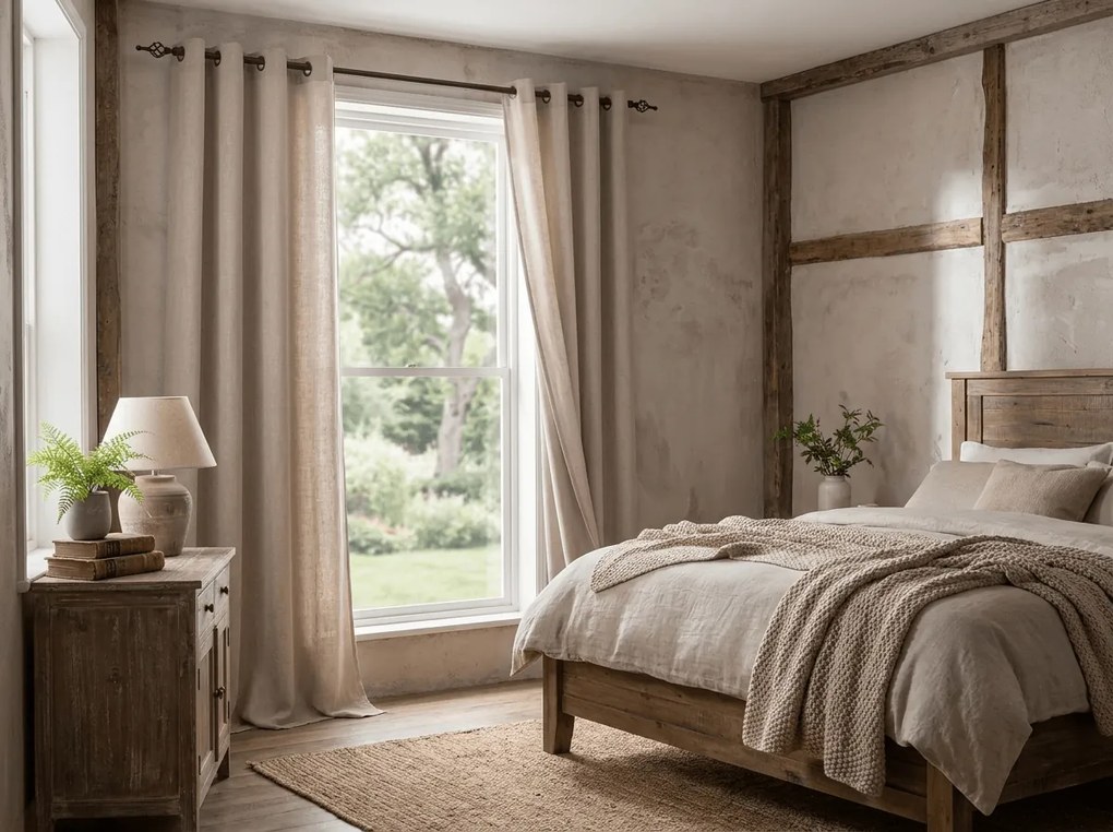 Perdea TAVIO 140x250 cm, bej deschis Agatat: Rejansa