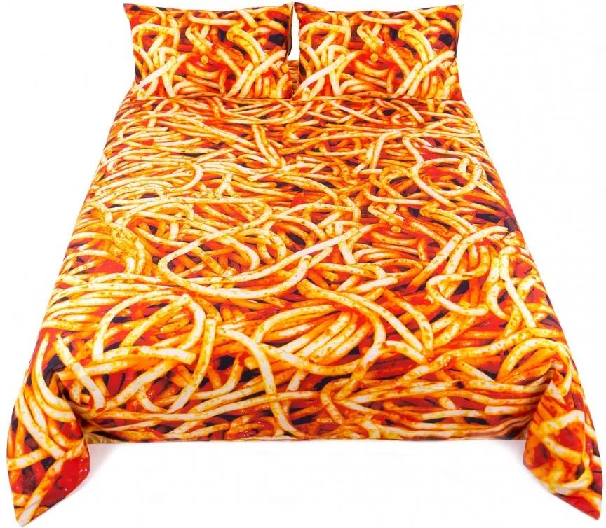 Lenjerie de pat din bumbac 240x220 / 50X80cm Spaghetti Seletti