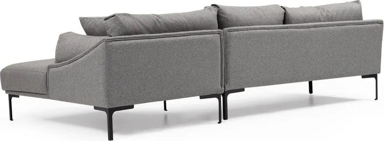 Colțar gri Artie Leo, colț pe partea dreaptă