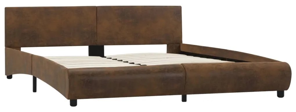 285479 vidaXL Cadru de pat, maro, 180 x 200 cm, piele ecologică