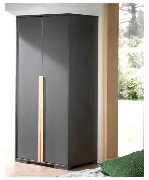 Șifonier de copii gri închis 98x195 cm London – Vipack