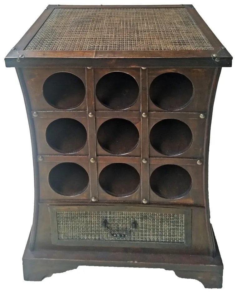 Dulap vinotecă maro număr sticle 9, 46x58 cm – Deco Pleasure