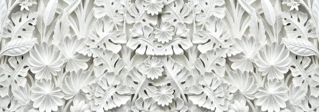 Fototapet - Abstarcție albă alabastru (152,5x104 cm), în 8 de alte dimensiuni noi