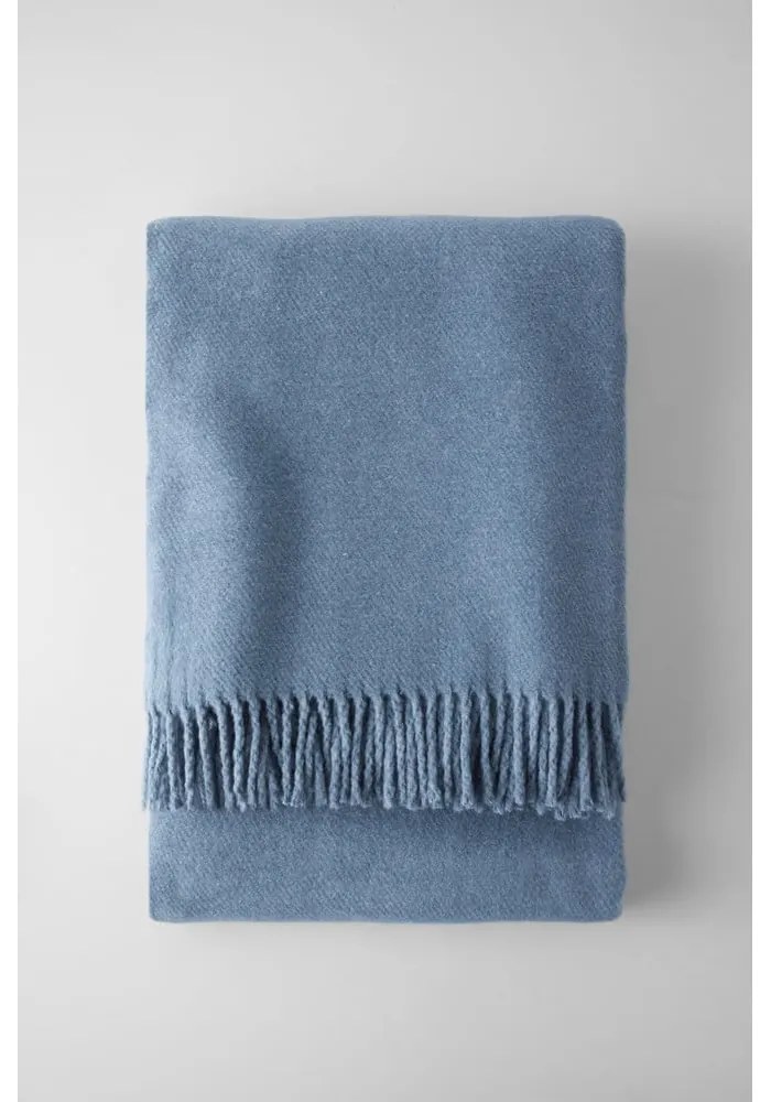 Pled din amestec de bumbac Euromant Basics, 140 x 180 cm, gri