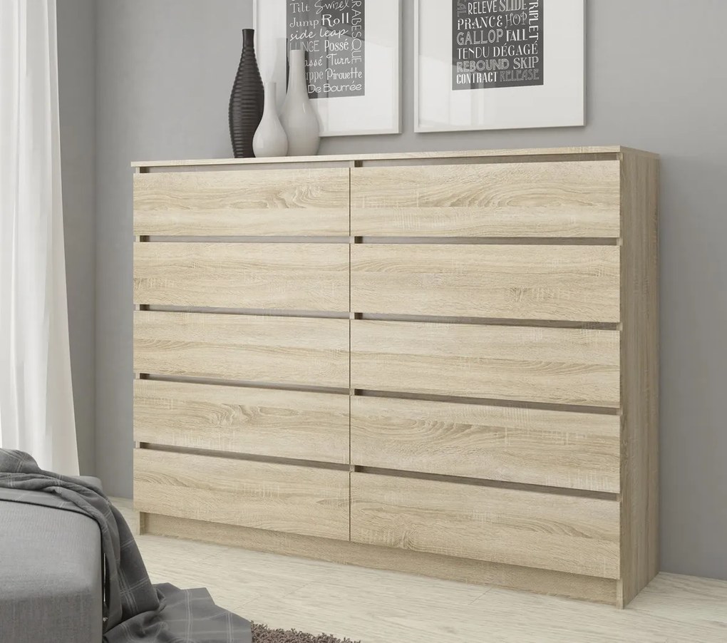 Comodă Kurtinaitis 10SZ (stejar sonoma). 1068816