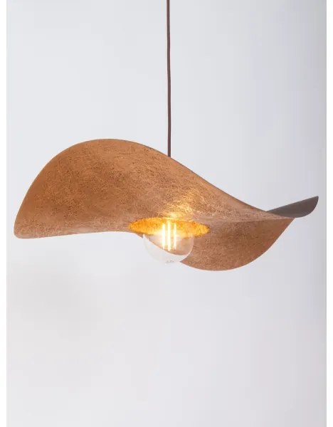 Lustră pe cablu KAPELLO 1xE27/60W/230V d. 55 cm maro/cupru