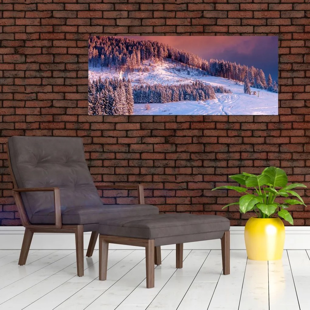 Tablou - Peisaj de iarnă (120x50 cm)