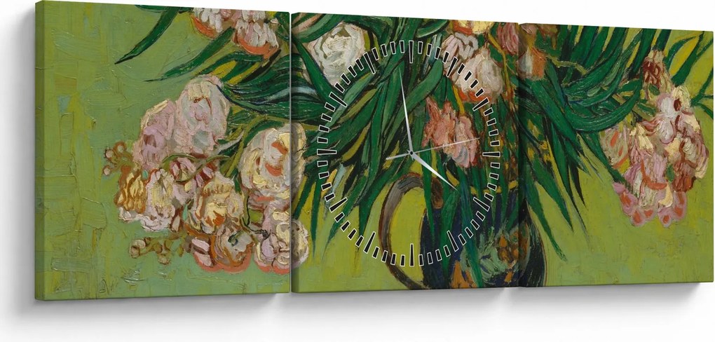 Tablou - Vincent van Gogh, Oleanders, reproducere (cu ceas) (90x30 cm)